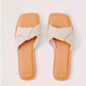 A&F Suede Knotted Sandals